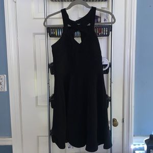 Short black formal dress